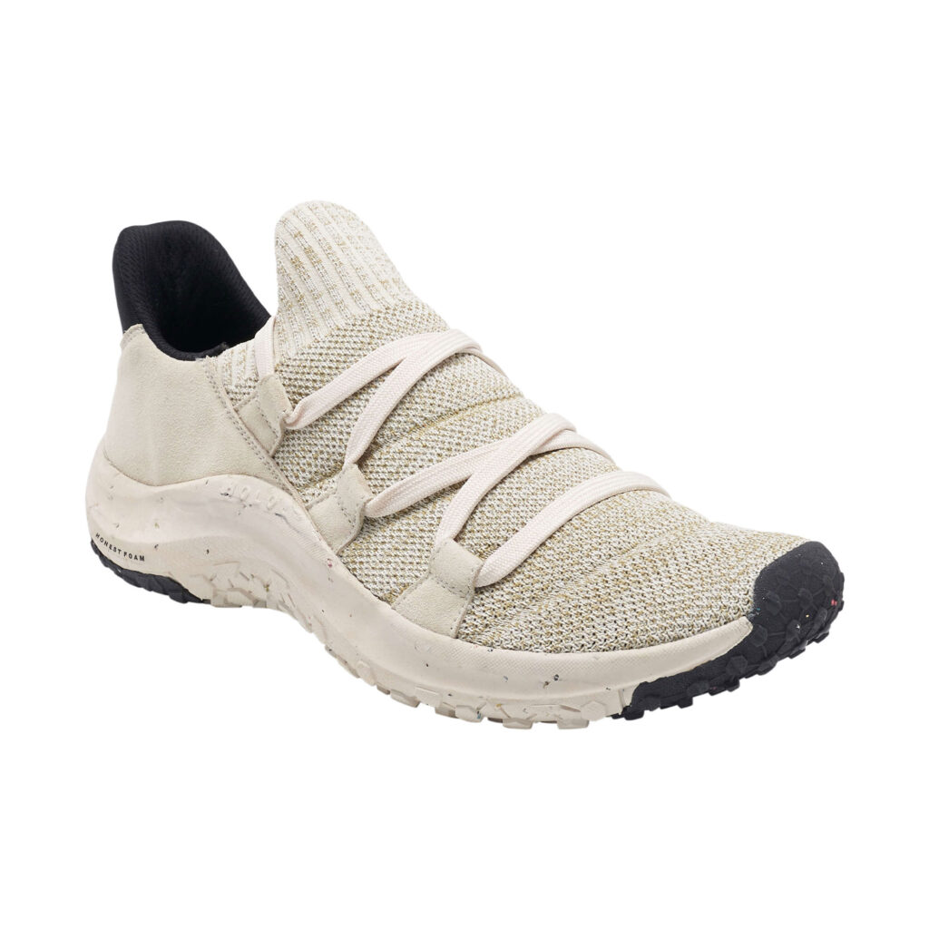 Front view of Sea foam lace up sneaker